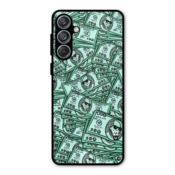Money Swag Metal Back Case for Galaxy M55 5G