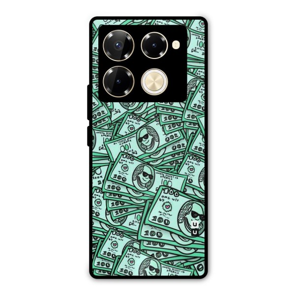 Money Swag Metal Back Case for Infinix Note 40 Pro