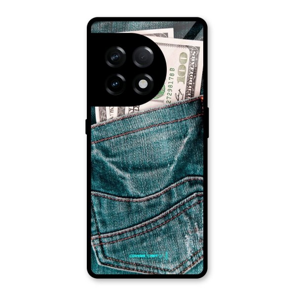 Money in Jeans Glass Back Case for OnePlus 11R