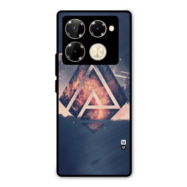 Moon Abstract Metal Back Case for Infinix Note 40 Pro