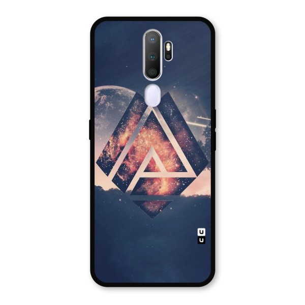 Moon Abstract Metal Back Case for Oppo A9 (2020)