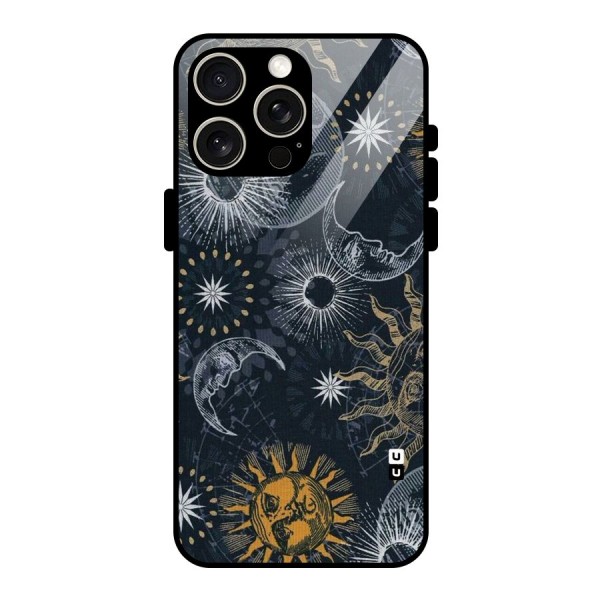 Moon And Sun Glass Back Case for iPhone 15 Pro Max