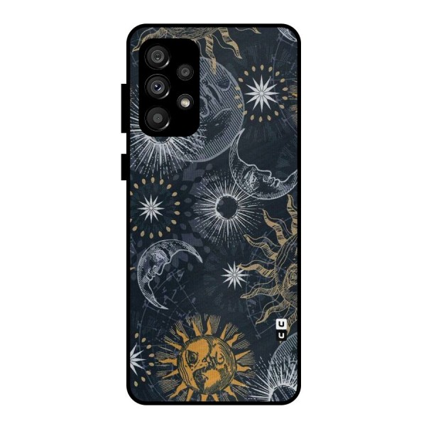 Moon And Sun Metal Back Case for Galaxy A73 5G