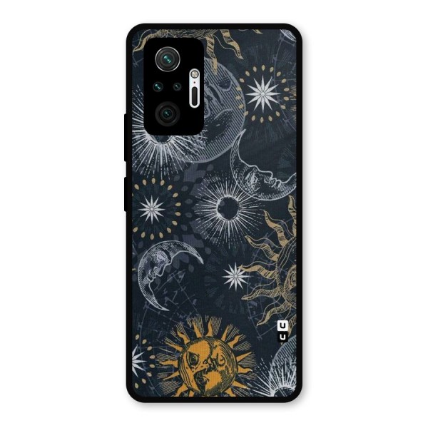Moon And Sun Metal Back Case for Redmi Note 10 Pro