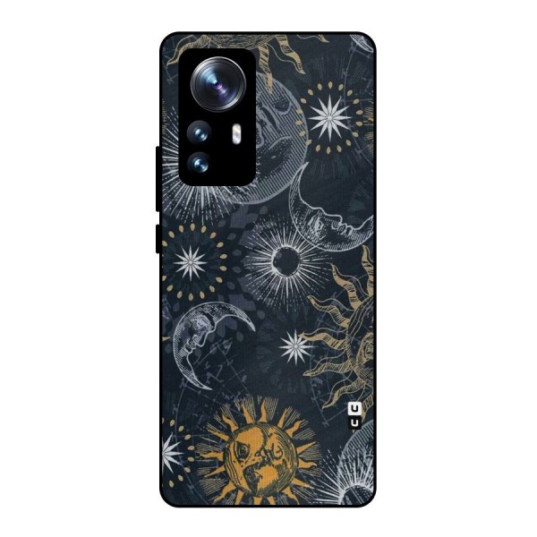 Moon And Sun Metal Back Case for Xiaomi 12 Pro