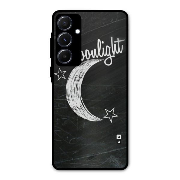 Moon Light Metal Back Case for Galaxy A55