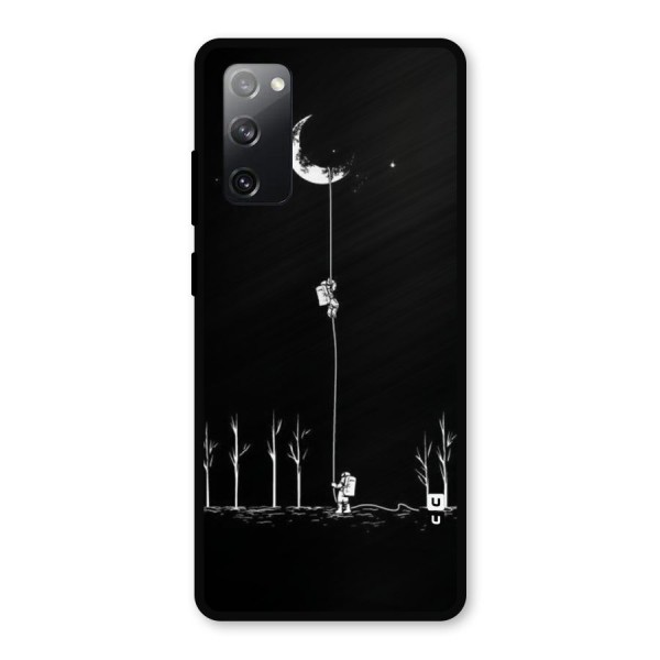 Moon Man Metal Back Case for Galaxy S20 FE