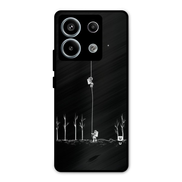 Moon Man Metal Back Case for Redmi Note 13 Pro 5G