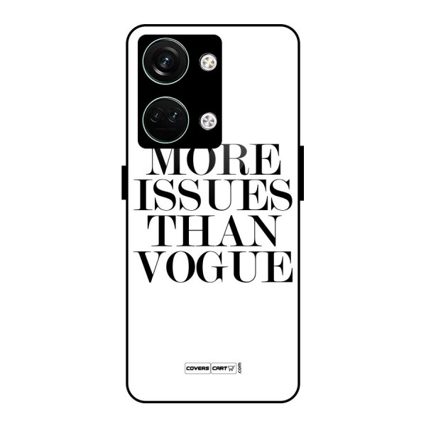 More Issues than Vogue (White) Glass Back Case for Oneplus Nord 3