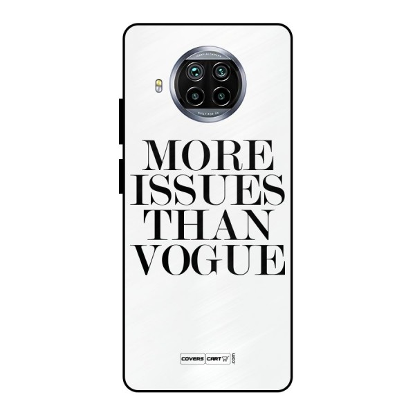 More Issues than Vogue (White) Metal Back Case for Mi 10i
