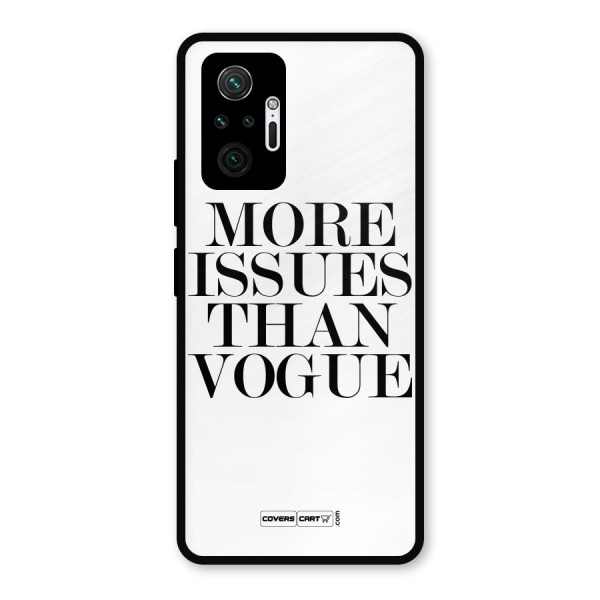 More Issues than Vogue (White) Metal Back Case for Redmi Note 10 Pro