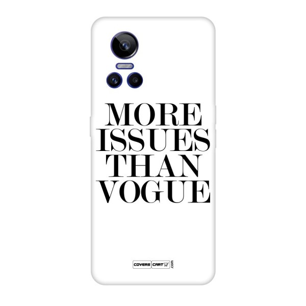 More Issues than Vogue (White) Original Polycarbonate Back Case for Realme GT Neo 3