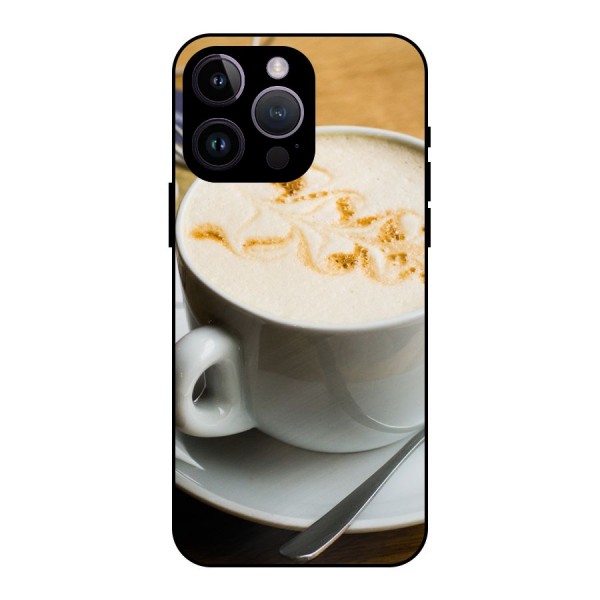 Morning Coffee Metal Back Case for iPhone 14 Pro Max