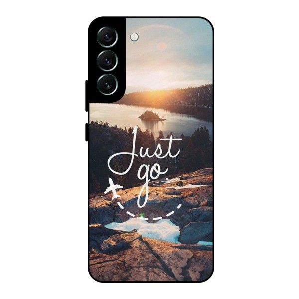Morning Just Go Metal Back Case for Galaxy S22 Plus 5G