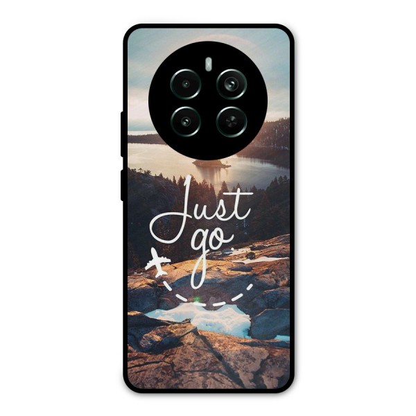 Morning Just Go Metal Back Case for Realme 12 Plus