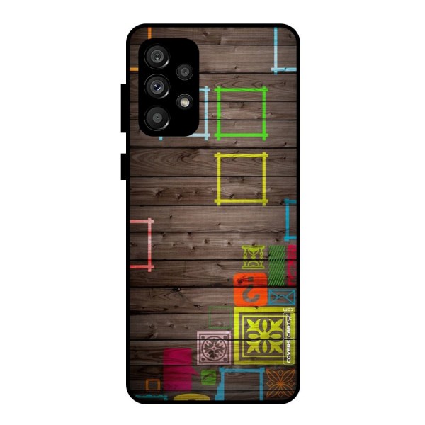 Multicolor Frame Design Metal Back Case for Galaxy A73 5G