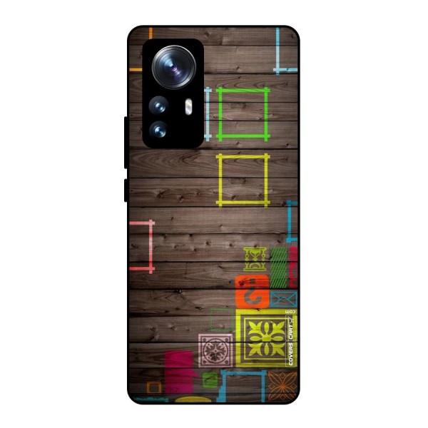 Multicolor Frame Design Metal Back Case for Xiaomi 12 Pro