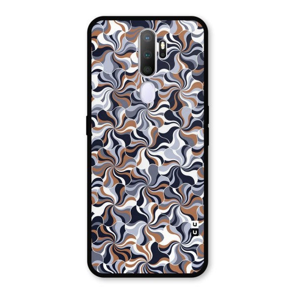 Multicolor Swirls Metal Back Case for Oppo A9 (2020)