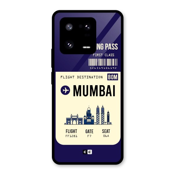 Mumbai Boarding Pass Glass Back Case for Xiaomi 13 Pro