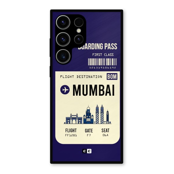 Mumbai Boarding Pass Metal Back Case for Galaxy S23 Ultra