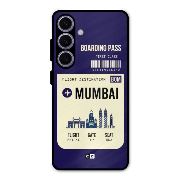 Mumbai Boarding Pass Metal Back Case for Galaxy S24