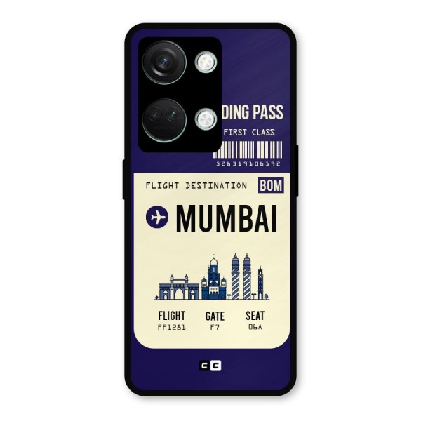 Mumbai Boarding Pass Metal Back Case for OnePlus Nord 3