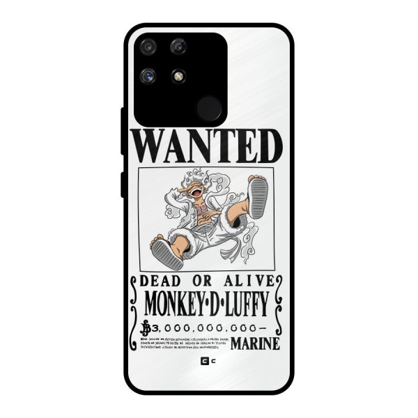 Munkey D Luffy Wanted  Metal Back Case for Realme Narzo 50A