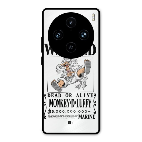 Munkey D Luffy Wanted  Metal Back Case for Vivo X100 Pro