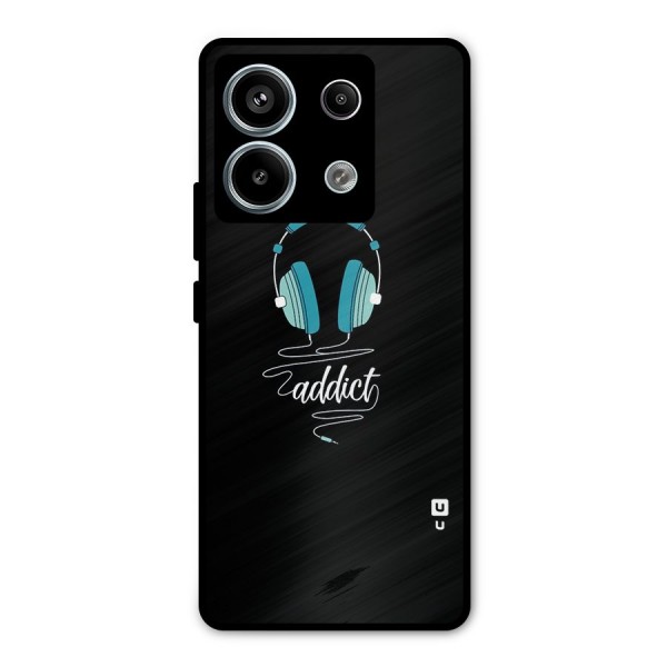 Music Addict Metal Back Case for Redmi Note 13 Pro 5G