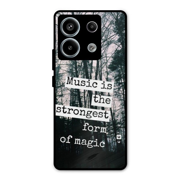 Music Magic Metal Back Case for Redmi Note 13 Pro 5G