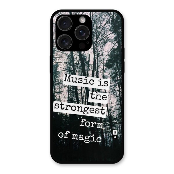 Music Magic Metal Back Case for iPhone 15 Pro Max