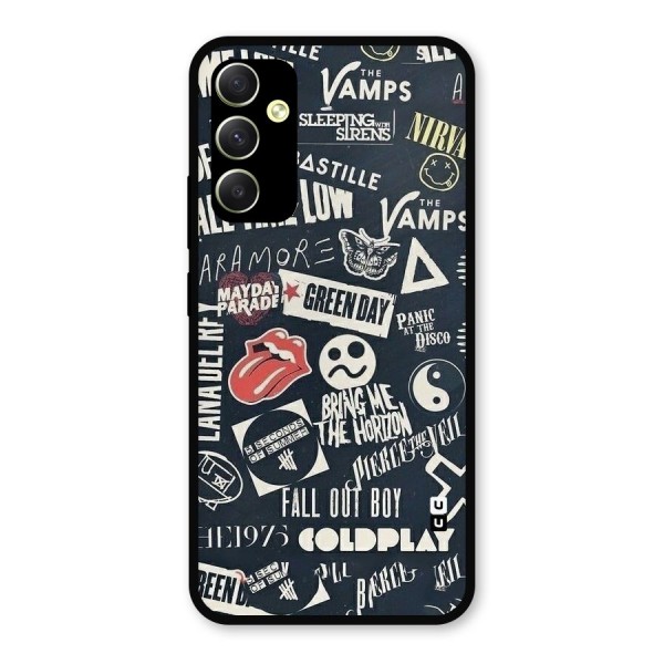 Music My Paradise Metal Back Case for Galaxy A34