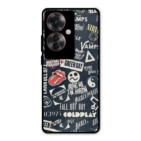 Music My Paradise Metal Back Case for Oppo F25 Pro