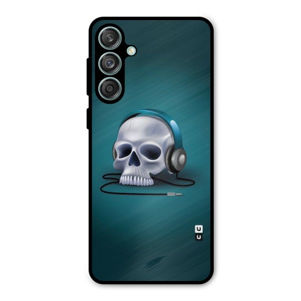 Music Skull Metal Back Case for Galaxy M55 5G