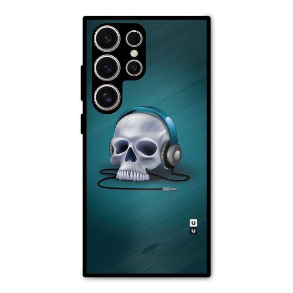 Music Skull Metal Back Case for Galaxy S24 Ultra