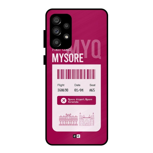 Mysore Boarding Pass Metal Back Case for Galaxy A73 5G