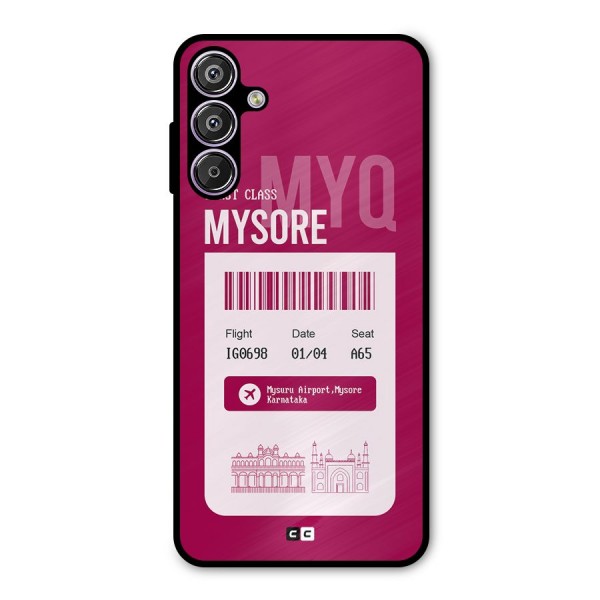 Mysore Boarding Pass Metal Back Case for Galaxy F15