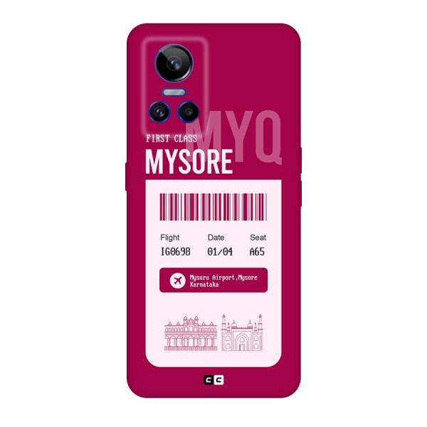 Mysore Boarding Pass Original Polycarbonate Back Case for Realme GT Neo 3