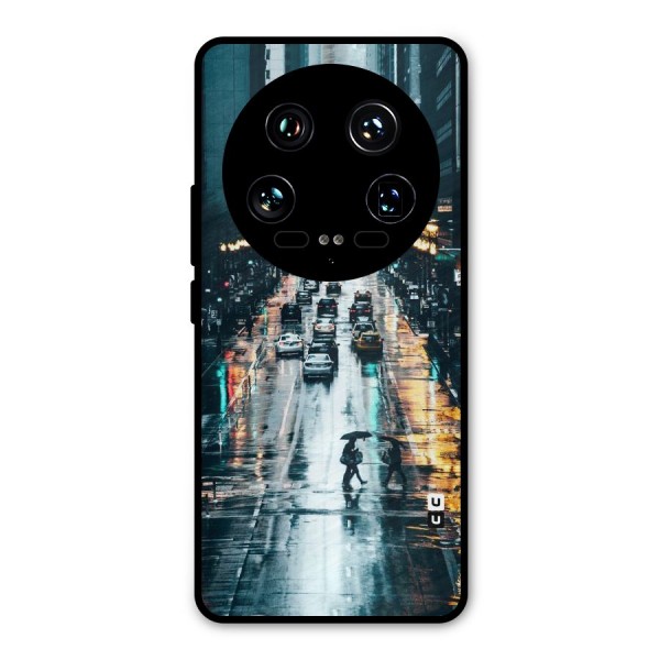 NY Streets Rainy Metal Back Case for Xiaomi 14 Ultra