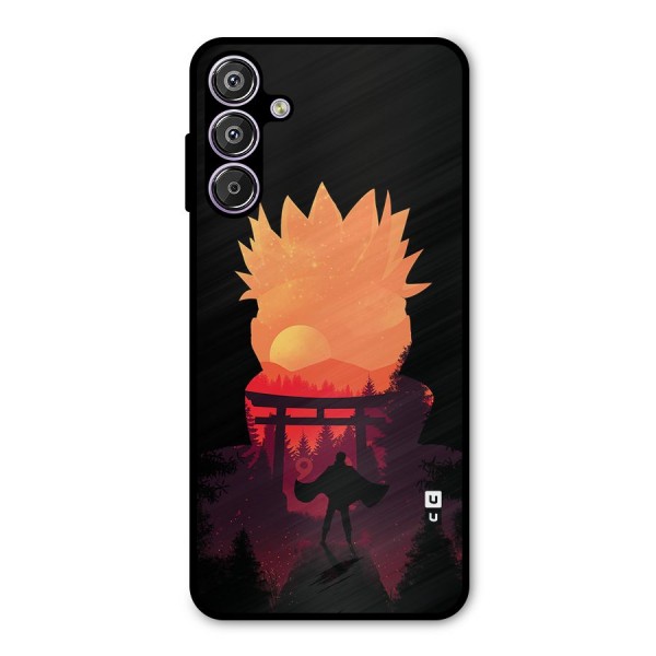 Naruto Anime Sunset Art Metal Back Case for Galaxy M15