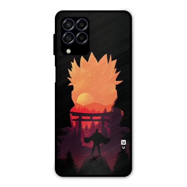 Naruto Anime Sunset Art Metal Back Case for Galaxy M53 5G
