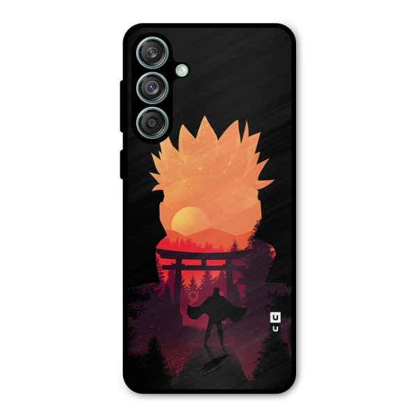 Naruto Anime Sunset Art Metal Back Case for Galaxy M55 5G