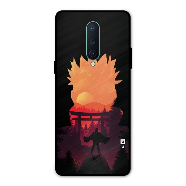 Naruto Anime Sunset Art Metal Back Case for OnePlus 8