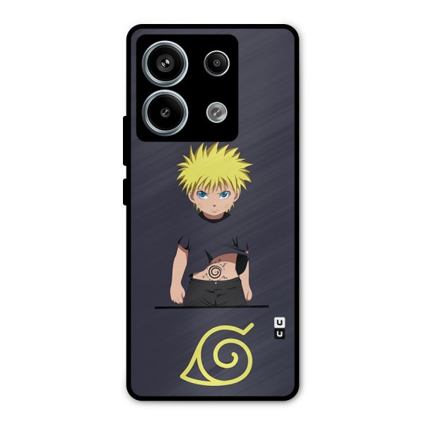 Naruto Kid Metal Back Case for Redmi Note 13 Pro 5G