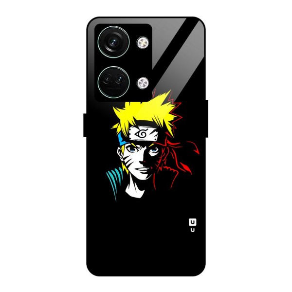 Naruto Pen Sketch Art Glass Back Case for Oneplus Nord 3