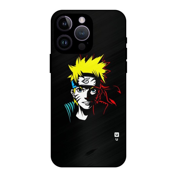 Naruto Pen Sketch Art Metal Back Case for iPhone 14 Pro Max