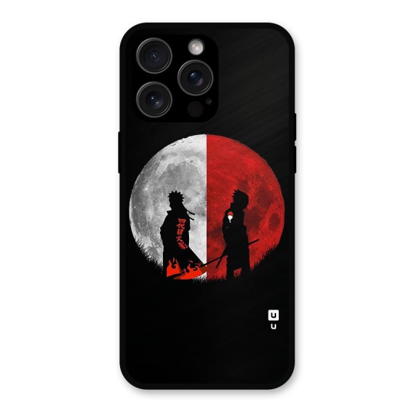 Naruto Shadow Hokage Moon Metal Back Case for iPhone 15 Pro Max