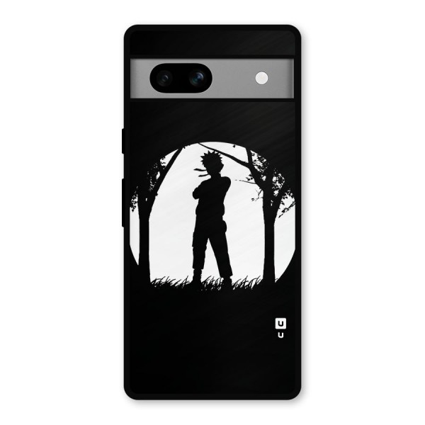 Naruto Silhouette Metal Back Case for Google Pixel 7a