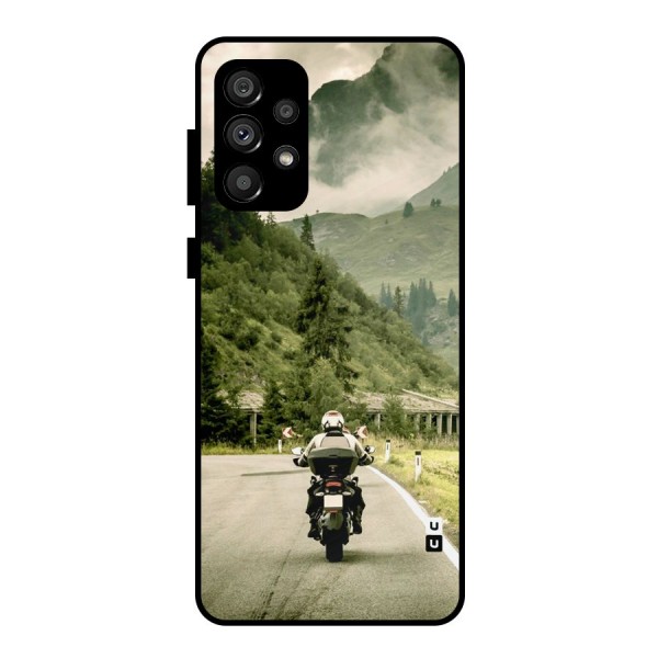 Nature Bike Metal Back Case for Galaxy A73 5G