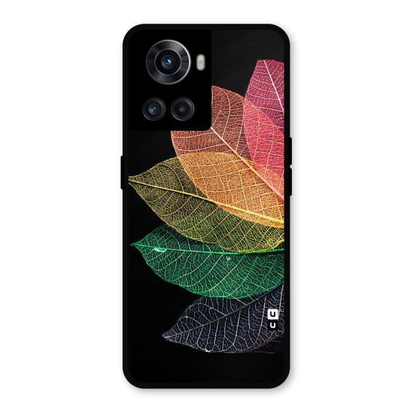 Net Leaf Color Design Metal Back Case for OnePlus 10R